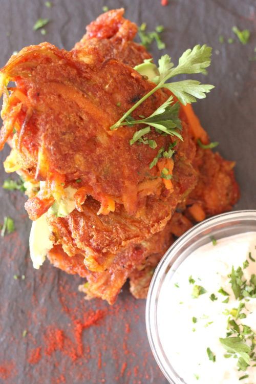 Fritters de verdura con harina de garbanzo Venu Sanz Chef