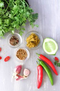 Curry verde vegano